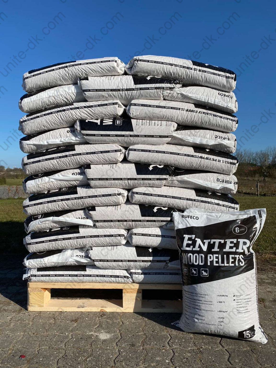 Træpiller 6 mm • Unite Træpiller