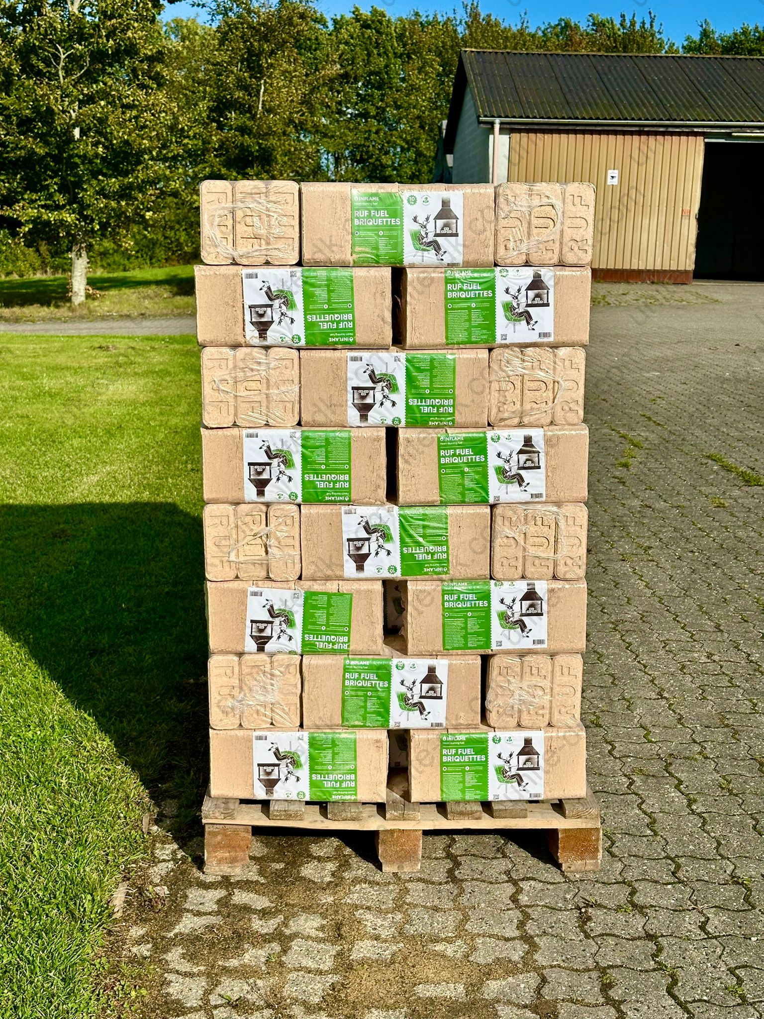 RUF træbriketter BØG <br> PREMIUM <br> 10 kg / 960 kg <br> <span> Bøgetræ</span>